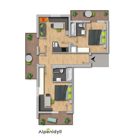 Bergidyll 6 By Alpenidyll Апартаменты